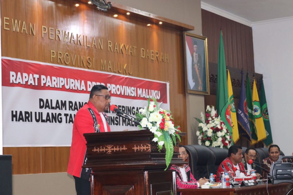 HUT Ke-77 Provinsi Maluku, Gubernur Sampaikan Sejumlah Capaian Kinerja