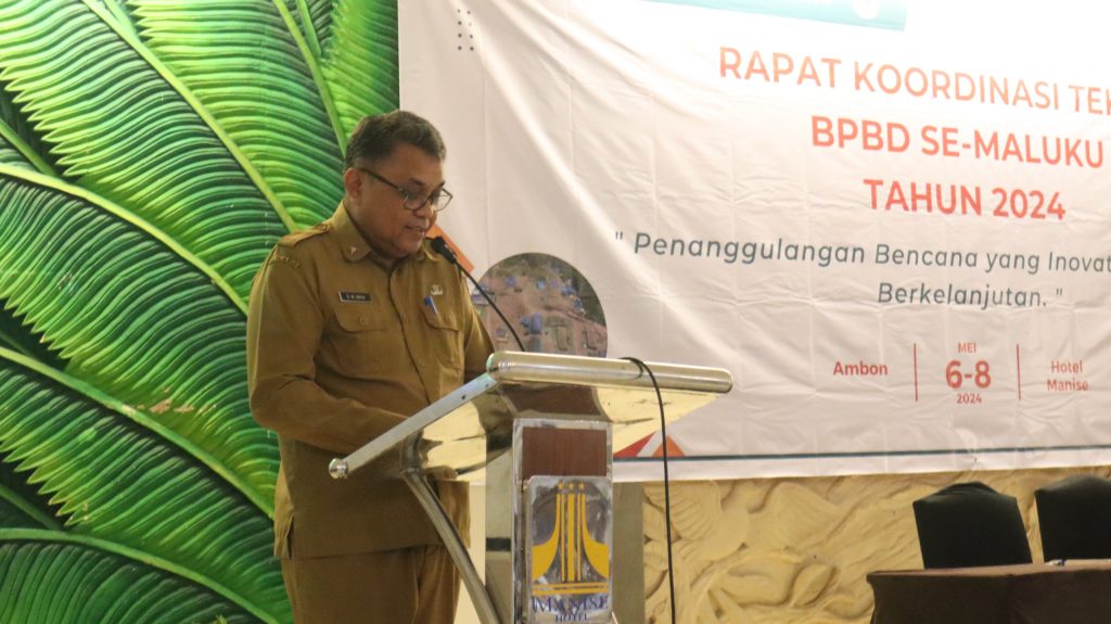 RAKORTEK BPBD PROVINSI MALUKU, PJ. GUBERNUR MALUKU : TAHUN 2024 KAB/KOTA HARUS SERIUS DALAM PENILAIAN IKD