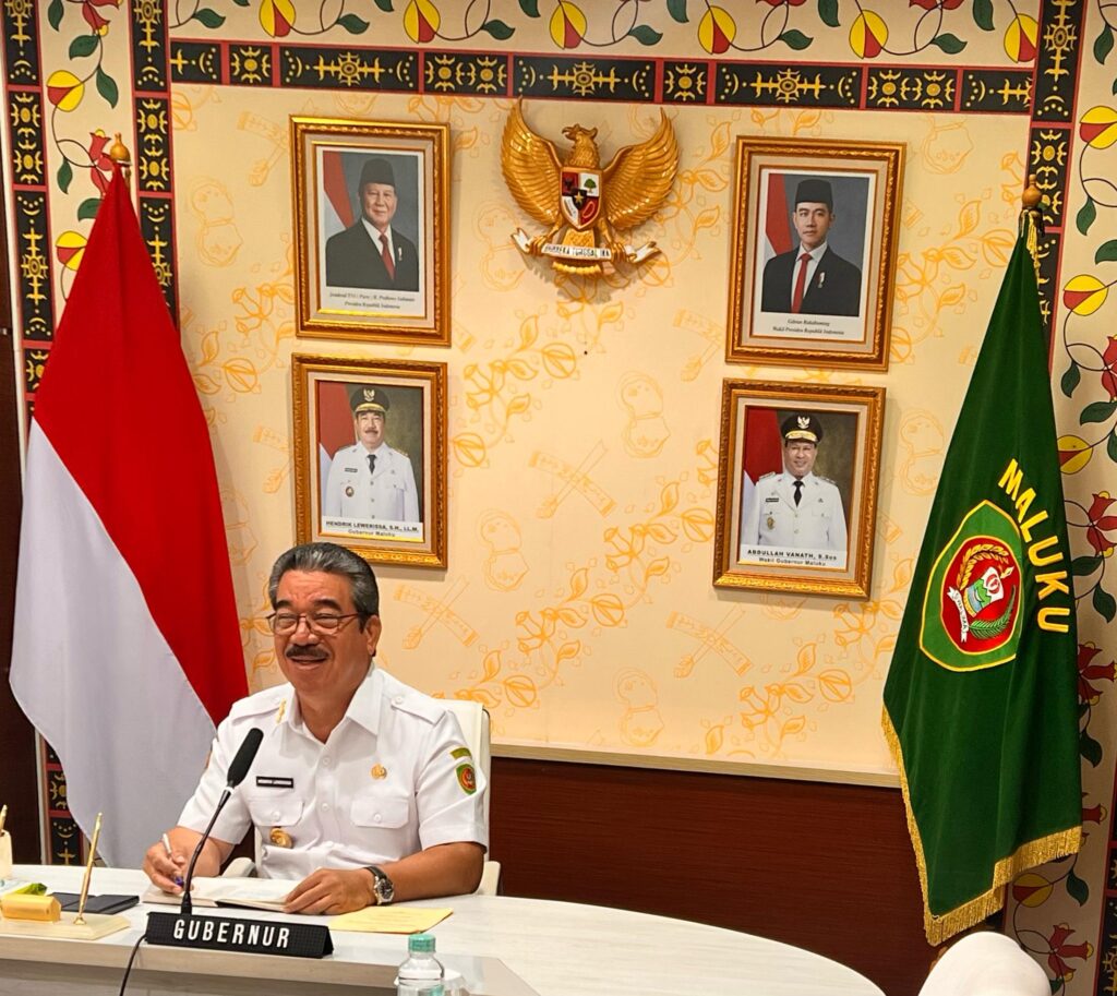 GUBERNUR IKUTI SECARA VIRTUAL RAPAT PARIPURNA PENYAMPAIAN REKOMENDASI DPRD TERHADAP LKPJ T.A 2024