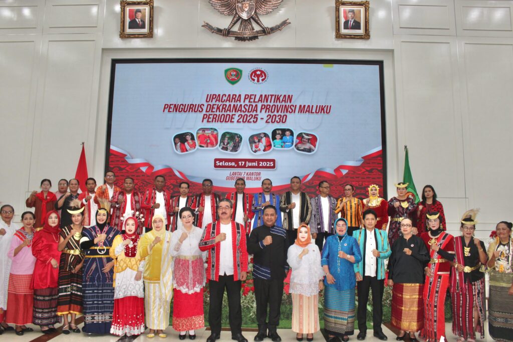 PENGURUS DEKRANASDA PROVINSI MALUKU PERIODE 2025-2030 RESMI DILANTIK