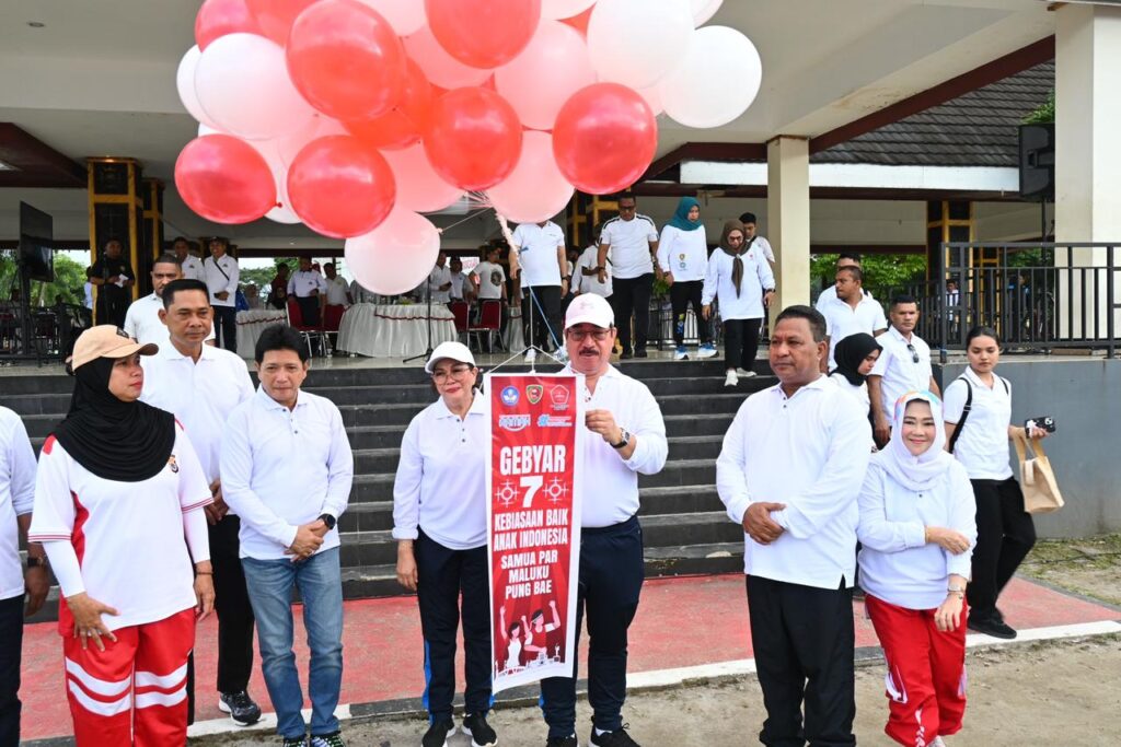PERINGATAN HARI ANAK NASIONAL DI MALUKU, GUBERNUR CANANGKAN 7 KEBIASAAN ANAK INDONESIA HEBAT