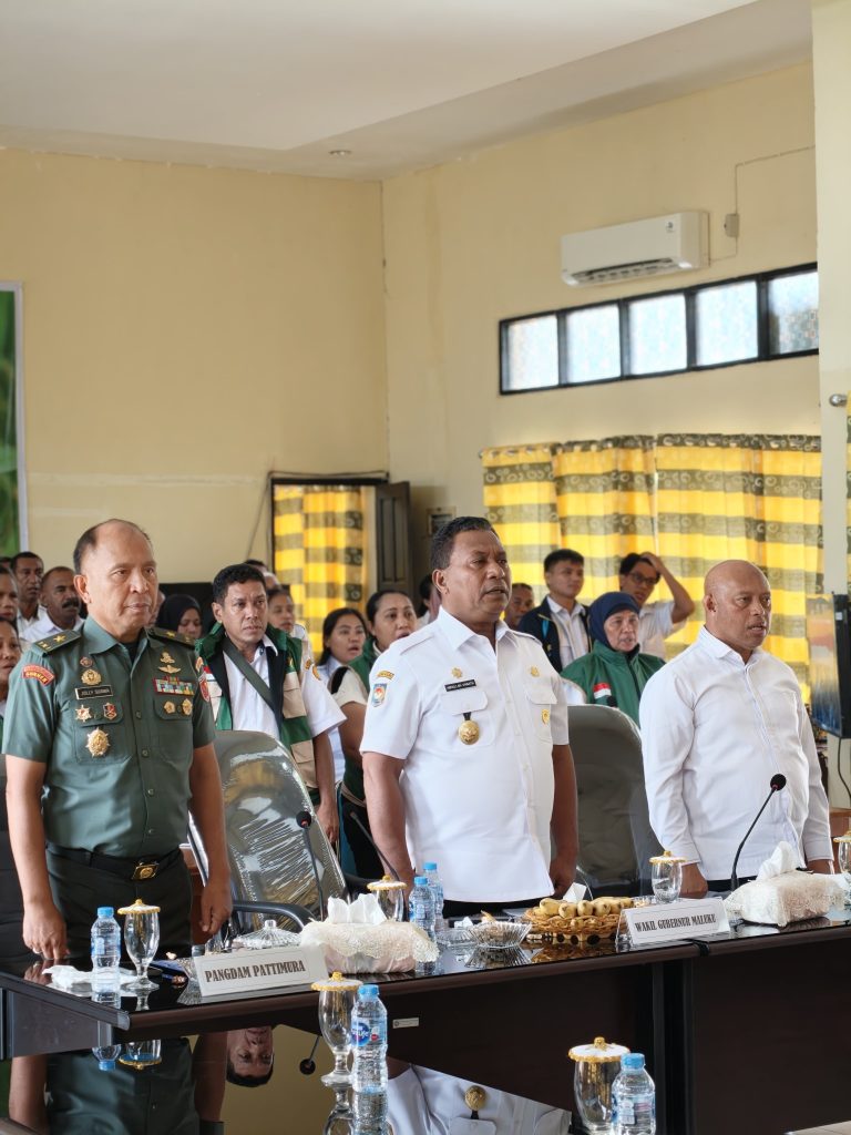 Wagub Maluku Ikuti Panen Raya dan Pengumuman Swasembada Pangan Nasional Bersama Presiden RI Secara Virtual