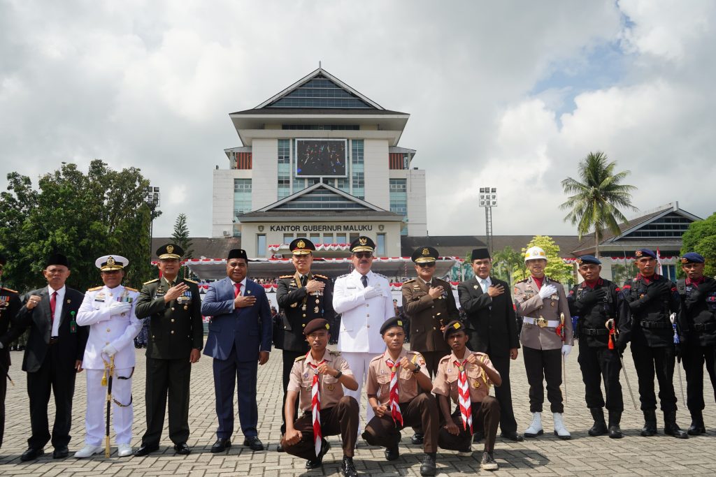 Gubernur Hendrik Lewerissa Pimpin Upacara HUT ke-81 Kemerdekaan RI di Lapangan Merdeka Ambon