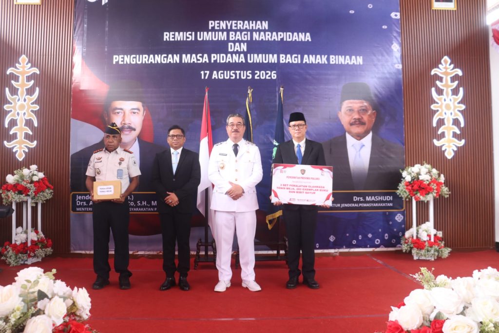 Gubernur Maluku Bacakan Sambutan Menteri, Tekankan Remisi sebagai Bagian dari Reintegrasi Sosial