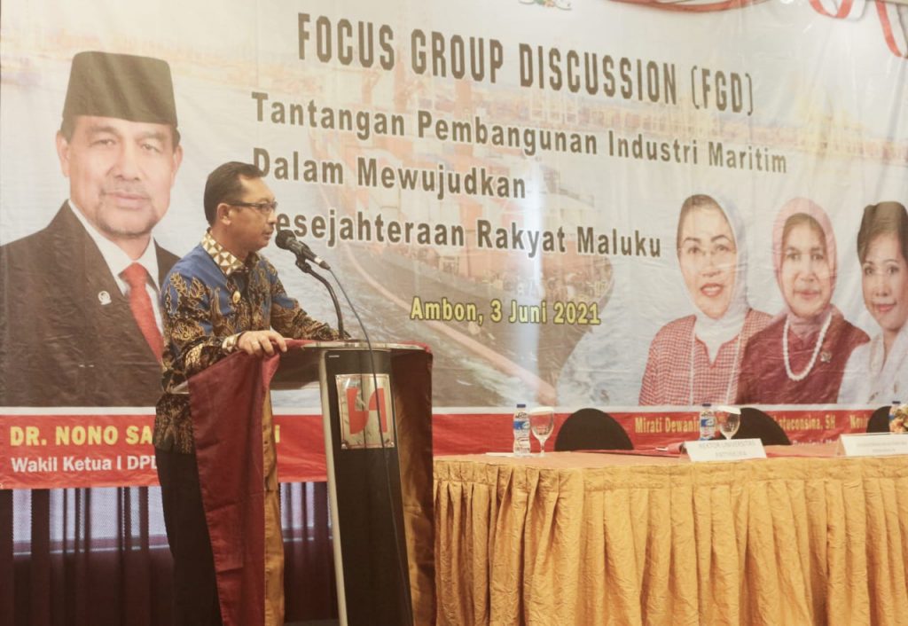 Wagub Maluku Hadiri Diskusi Terfokus Bahas Tantangan Industri Maritim
