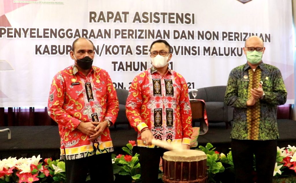 Rapat Asistensi Penyelenggaraan Perizinan dan Non Perizinan Provinsi Maluku Tahun 2021