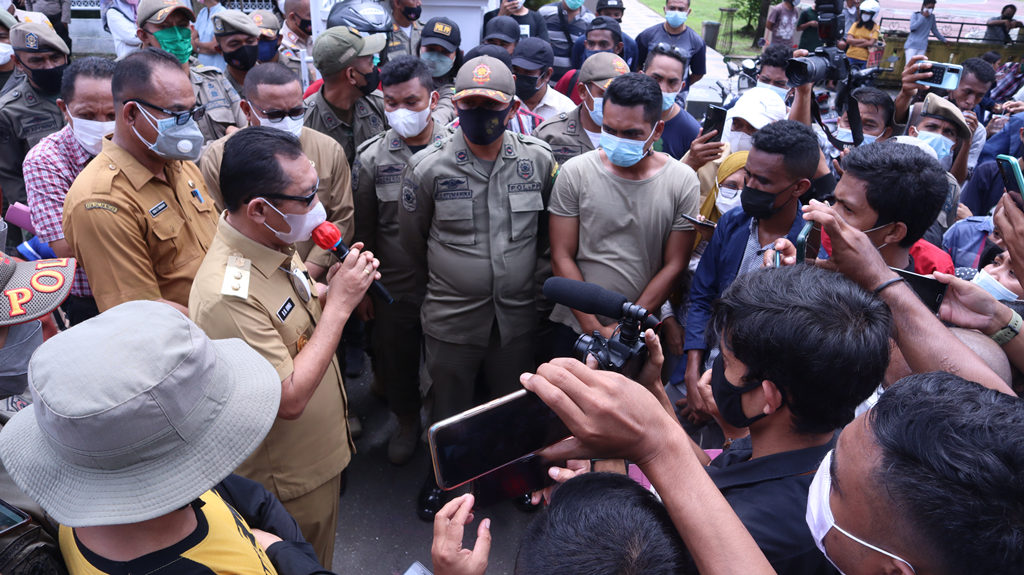 Wagub Temui Pendemo, ini Sikap Tegas Pemda