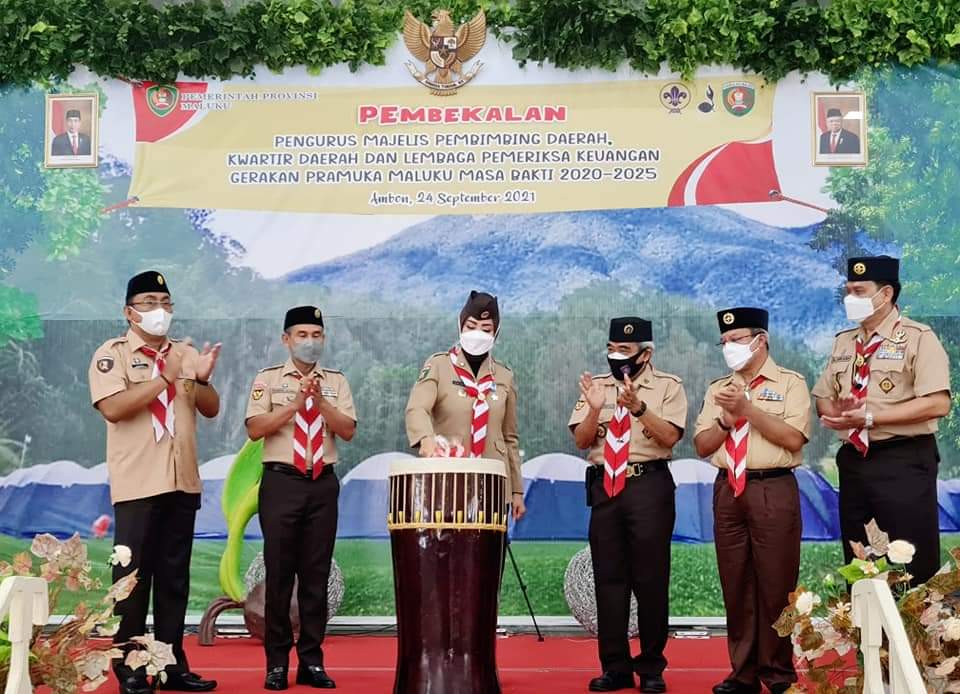 PEMBEKALAN PENGURUS MABIDA, KWARDA DAN LPK PRAMUKA MALUKU MASA BAKTI 2020-2025