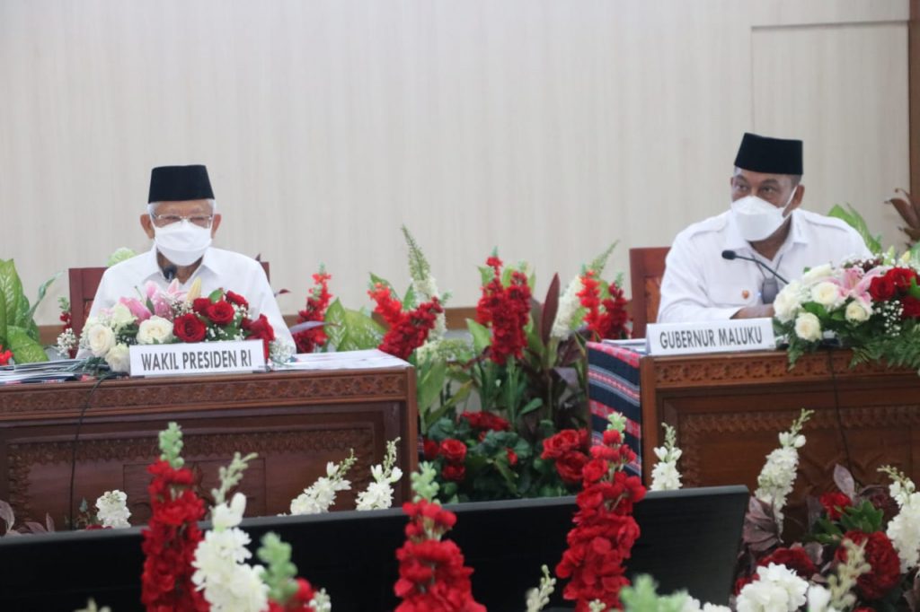 Wapres Pimpin Rakor Penanggulangan Kemiskinan Ekstrem Kabupaten Prioritas Provinsi Maluku 2021