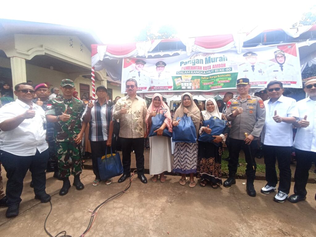 Gubernur Maluku Ikuti Vicon Gerakan Pangan Murah Serentak di 7.285 Kecamatan se-Indonesia