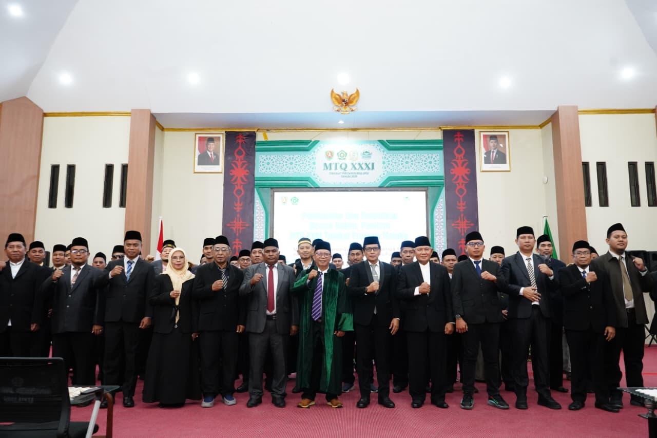 Dewan Hakim MTQ XXXI Tingkat Provinsi Maluku Resmi Dilantik