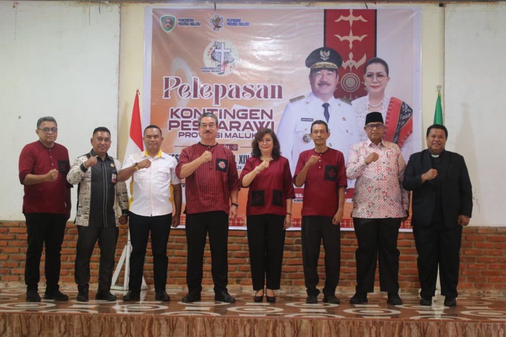 Lepas Kontingen Pesparawi Maluku ke Ajang Nasional, Gubernur Tekankan Kebersamaan, Kesehatan, dan Semangat Dalam Memberikan yang Terbaik