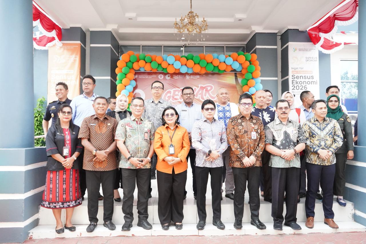 Peringati Hari Statistik Nasional 2026, Sekda Maluku Buka Gebyar Penguatan Literasi Sensus Ekonomi 2026
