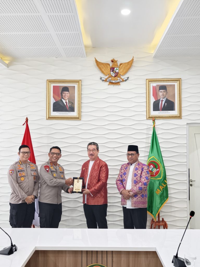 Terima Kapolda Maluku yang Baru, Gubernur Tekankan Sinergi Jaga Stabilitas Keamanan